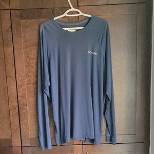 Columbia Men's Navy Long Sleeve Tee Omni-Wick XL